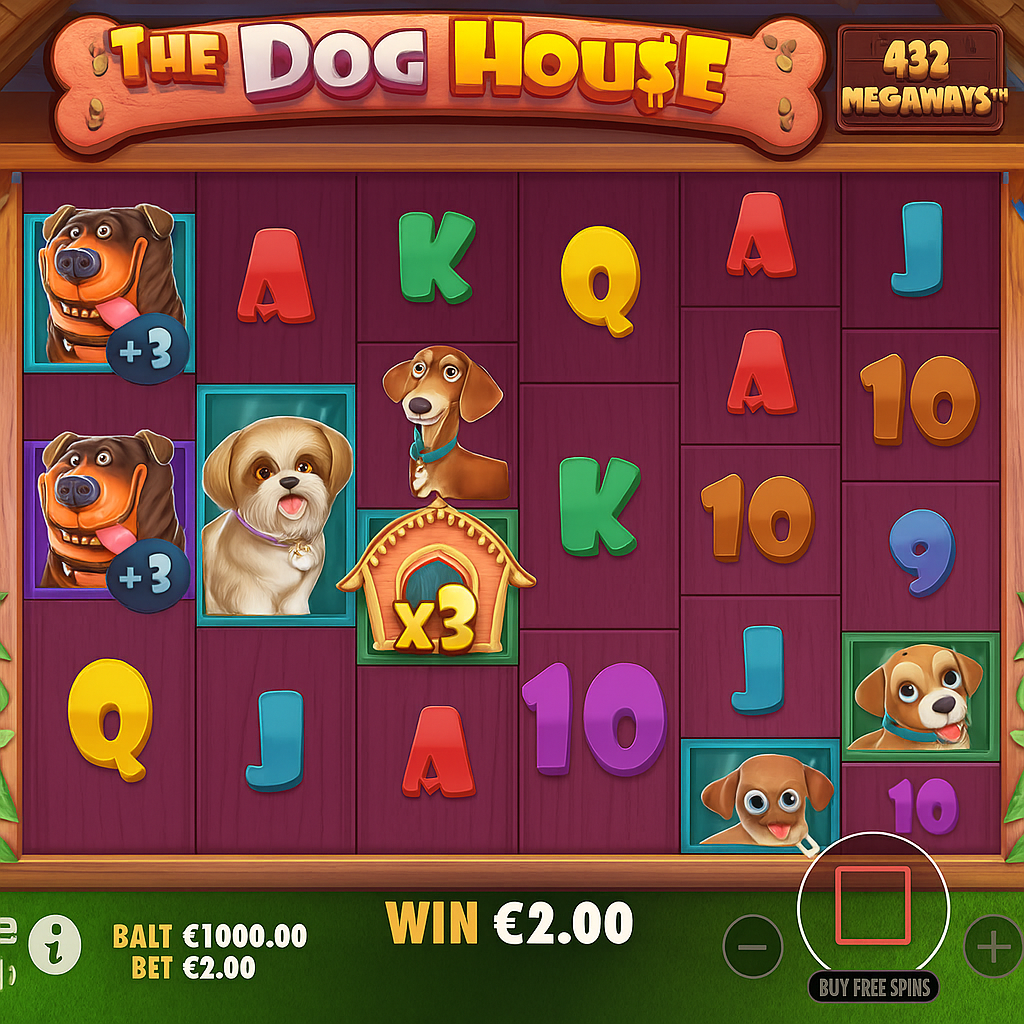 CashWin - The Dog House Megaways Slot Game - Pragmatic Play